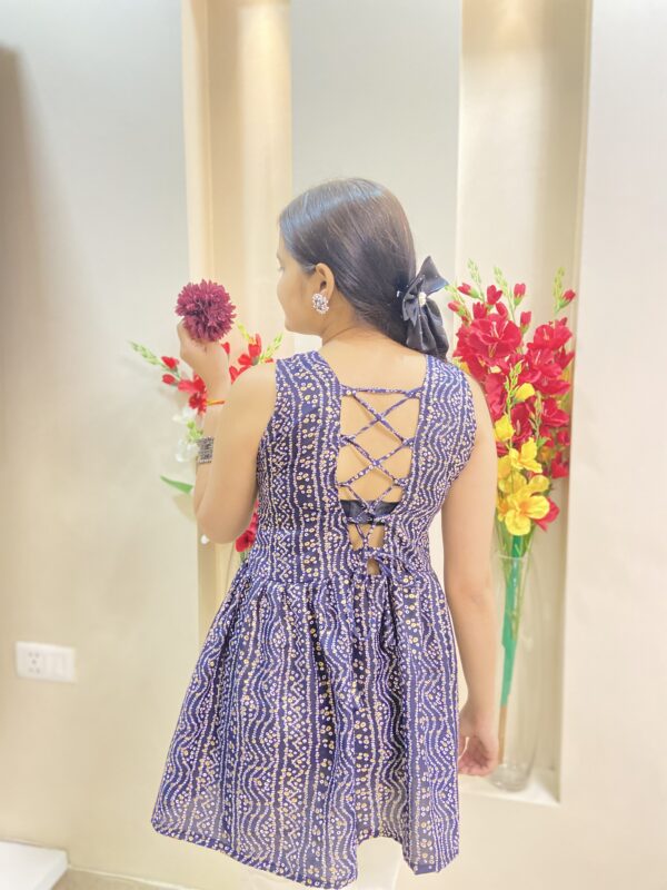 Square neck backless kurti  - Image 3