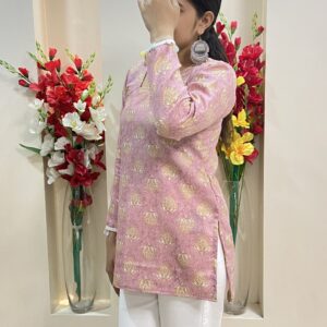 Blush Gold Tassel Kurti
